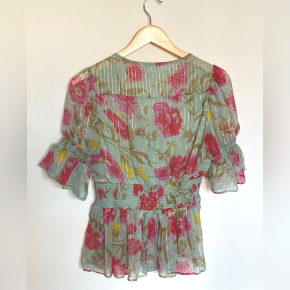 WALTER BAKER GIA FLORAL FREEN GARDENS TOO WOMENS SIZE SMALL - Picture 2 of 7